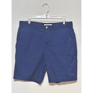 Jos. A. Bank 1905 Cotton Twill Shorts Men's 36 Tailored Fit‎ Navy Blue Stretch